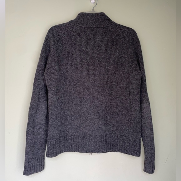 Gap wool zip up sweater charcoal grey - Picture 3 of 4
